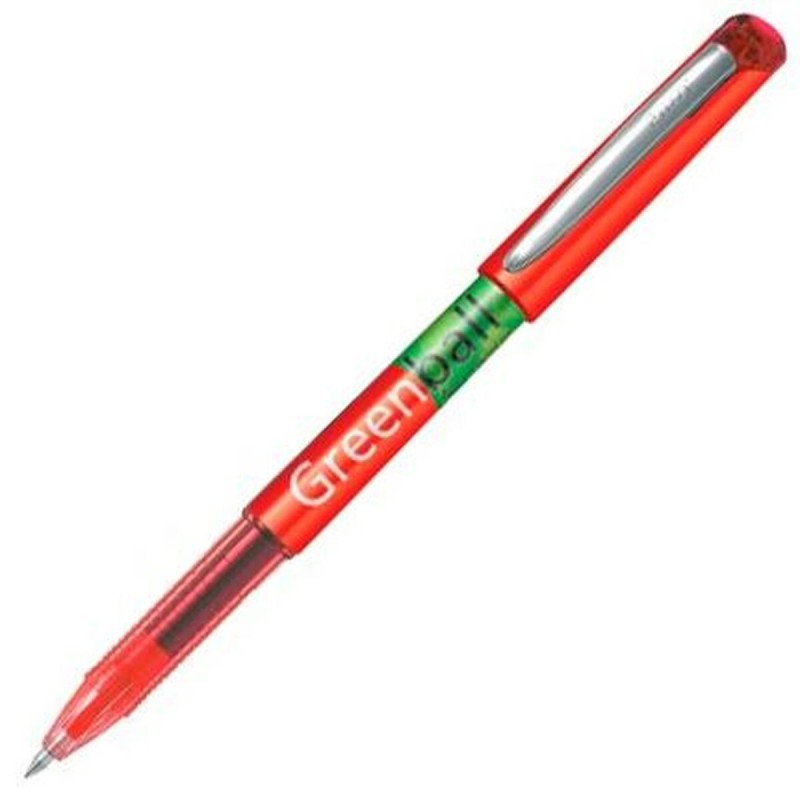 stylo à encre liquide Pilot Green-Ball Rouge (10 Unités)