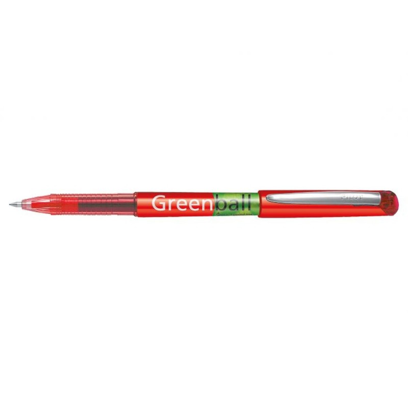 stylo à encre liquide Pilot Green-Ball Rouge (10 Unités)