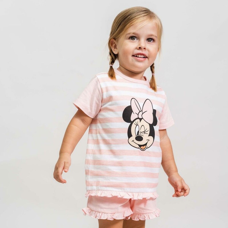 Pyjama Enfant Minnie Mouse Rose