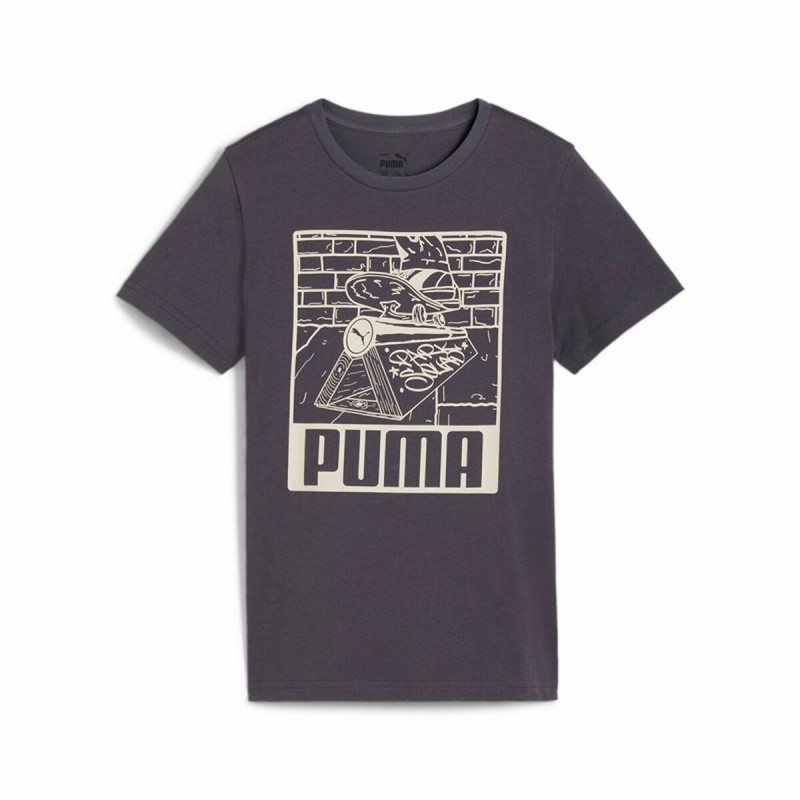 T shirt à manches courtes Enfant Puma Violet