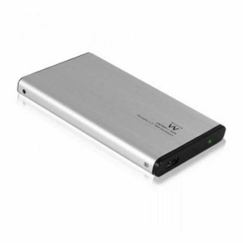 Boîtier Externe Ewent EW7041 2.5" HD SATA USB 2.0 Noir Aluminium 2