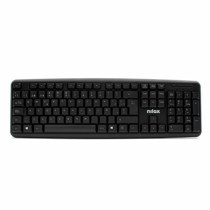 Clavier Nilox NXKBE000002 Noir Espagnol Qwerty QWERTY