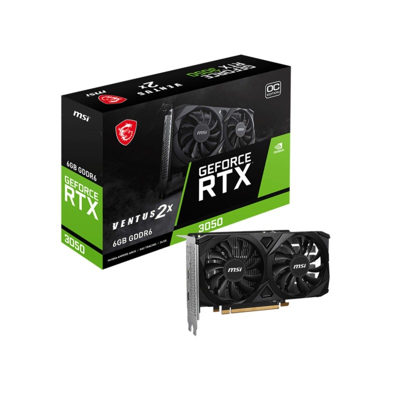 Carte Graphique MSI 912-V812-056 Nvidia GeForce RTX 3050 6 GB GDDR6