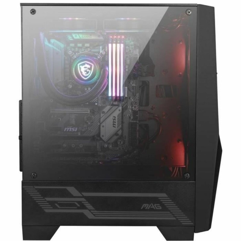 Boîtier ATX semi-tour MSI MAG FORGE 100M Noir Pourpre