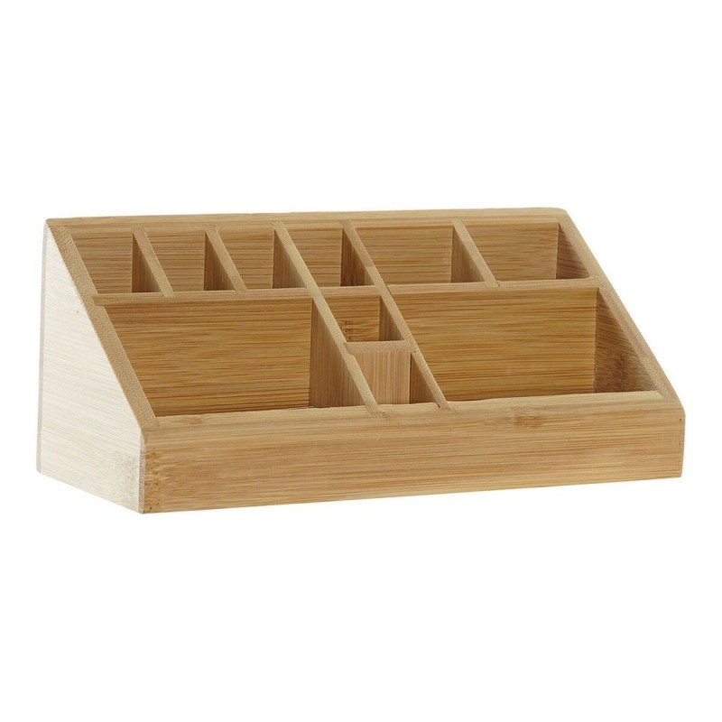 Organisateur polyvalent DKD Home Decor Bureau Bambou (23 x 9 x 9.5 cm)