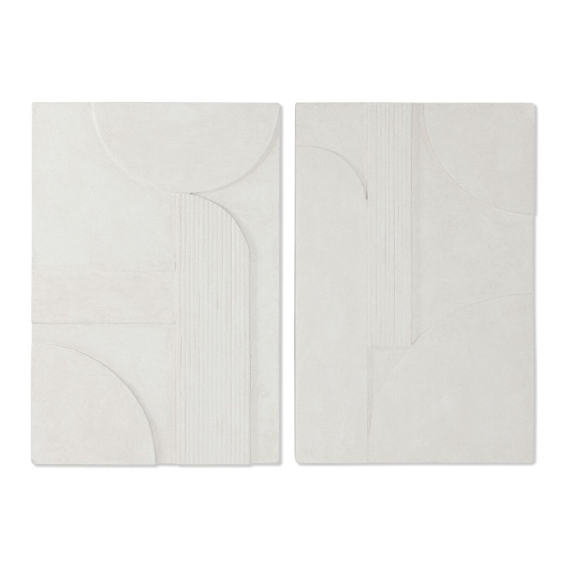 Décoration murale Home ESPRIT Blanc Moderne 80 x 5 x 120 cm (2 Unités)