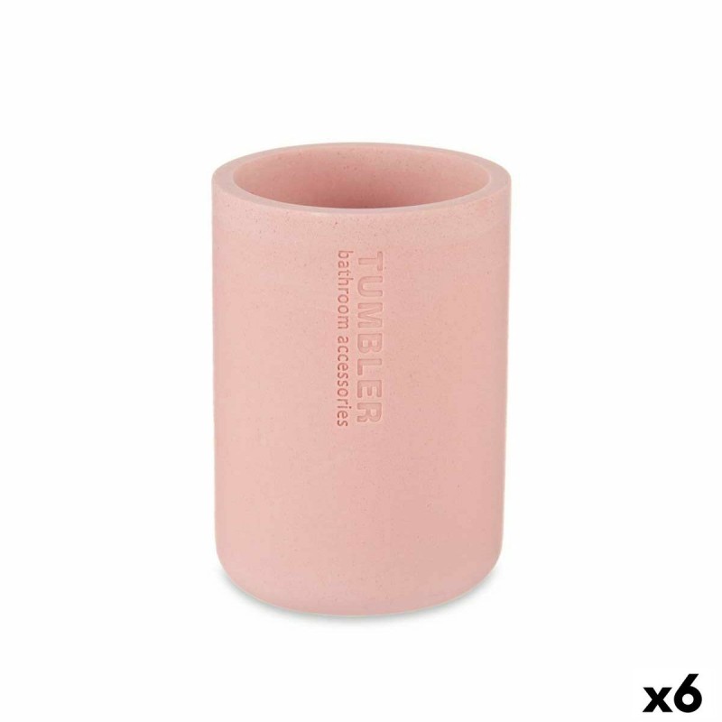 Support pour brosses à dents Rose Résine 7