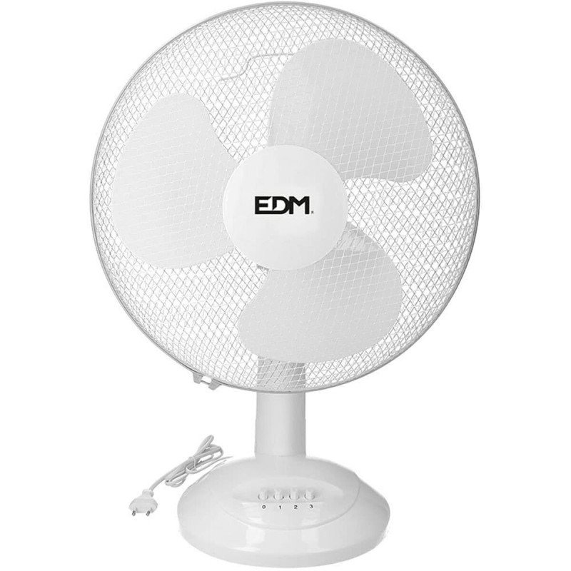 Ventilateur de Bureau EDM Ø 40 x 61 cm Blanc 45 W