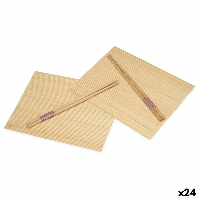 Set de sushi Kinvara BM-001 Bois Bambou 24 x 18 cm 24 x 0