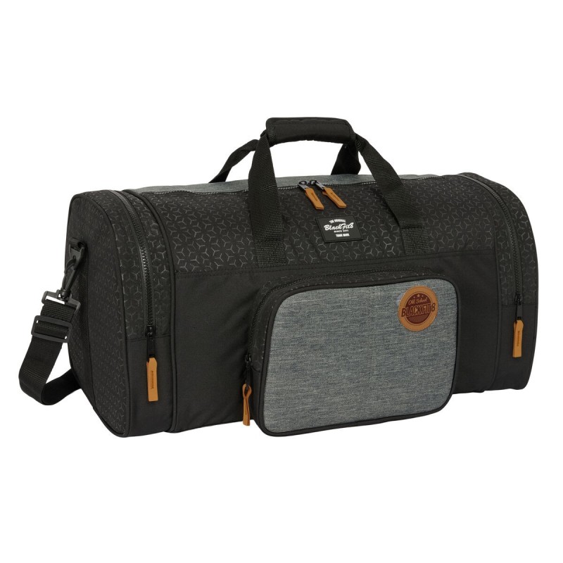 Sac de sport BlackFit8 Old school Noir Gris 55 x 26 x 27 cm