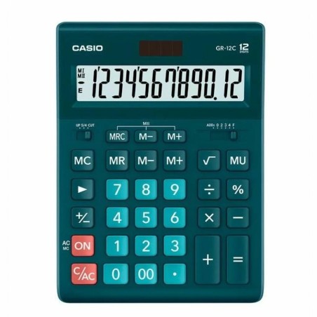 Calculatrice Casio GR-12C-DG-W-EP Bleu Résine