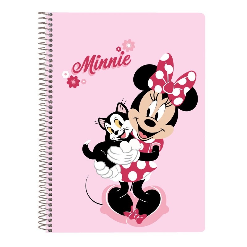 Cahier à Spirale Minnie Mouse Naive Rose 80 Volets