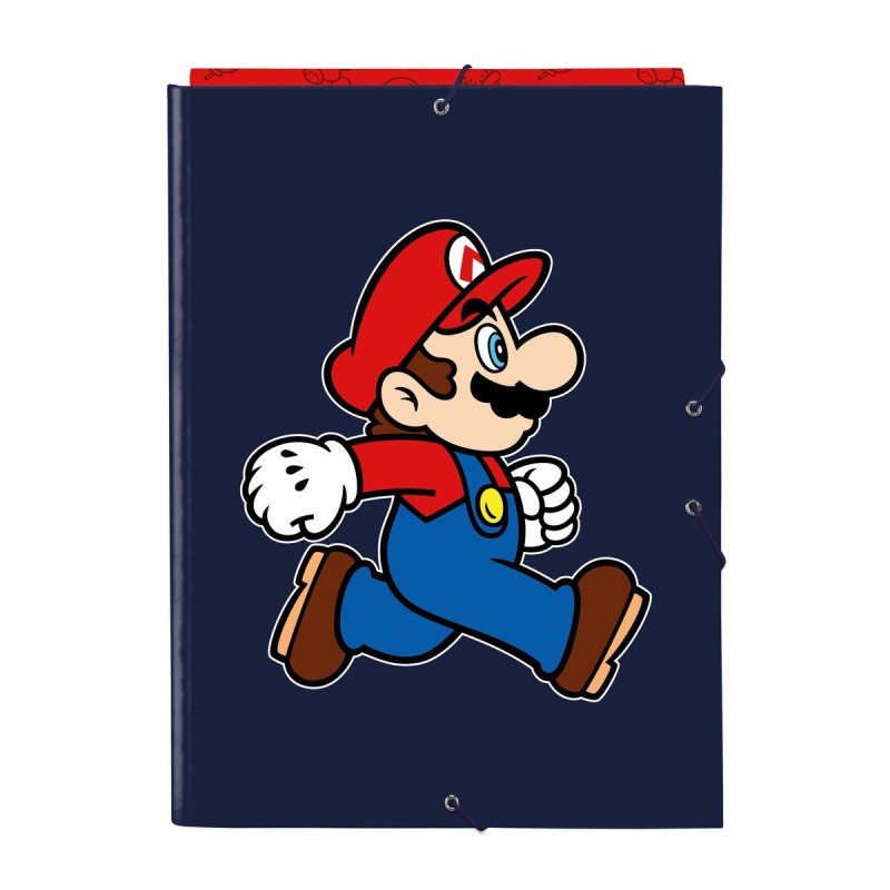 Reliure à anneaux Super Mario Trick Rouge Bleu foncé A4 26 x 33.5 x 2.5 cm