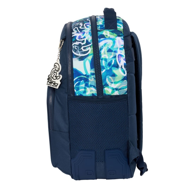 Cartable El Niño Kook Blue marine 32 x 42 x 15 cm