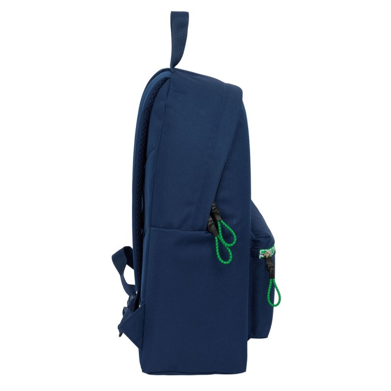 Cartable Benetton Green Blue marine 33 x 42 x 15 cm