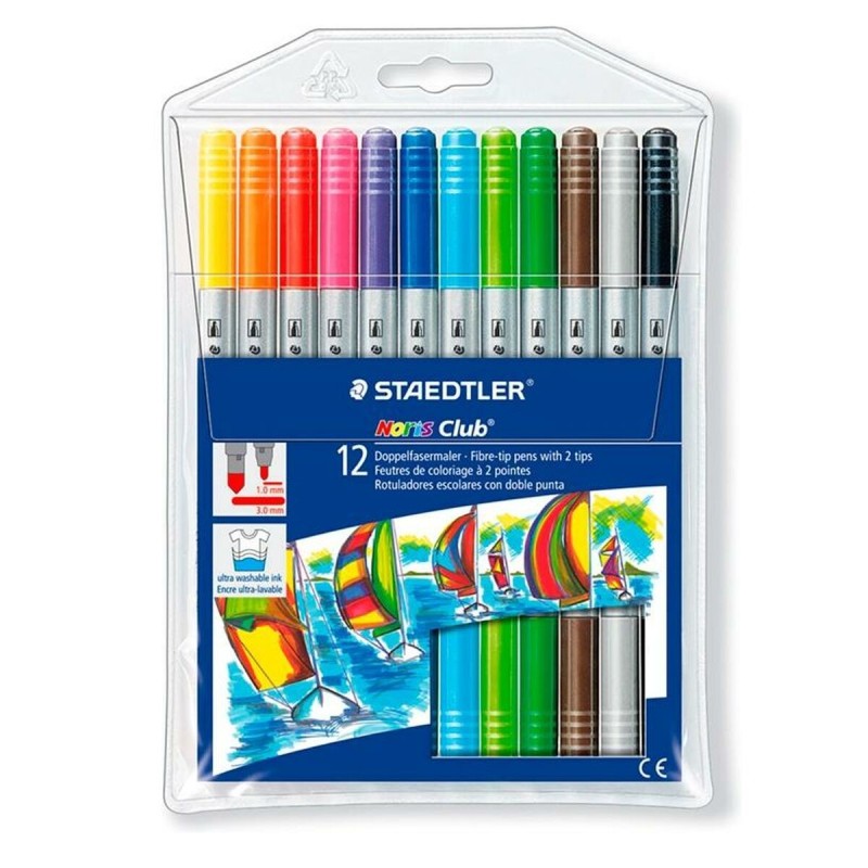 Ensemble de Marqueurs Staedtler Noris Club Double pointe Multicouleur (10 Unités)