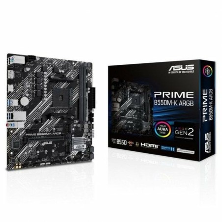 Carte Mère Asus PRIME B550M-K ARGB AM4 MATX AMD B550 AMD AM4