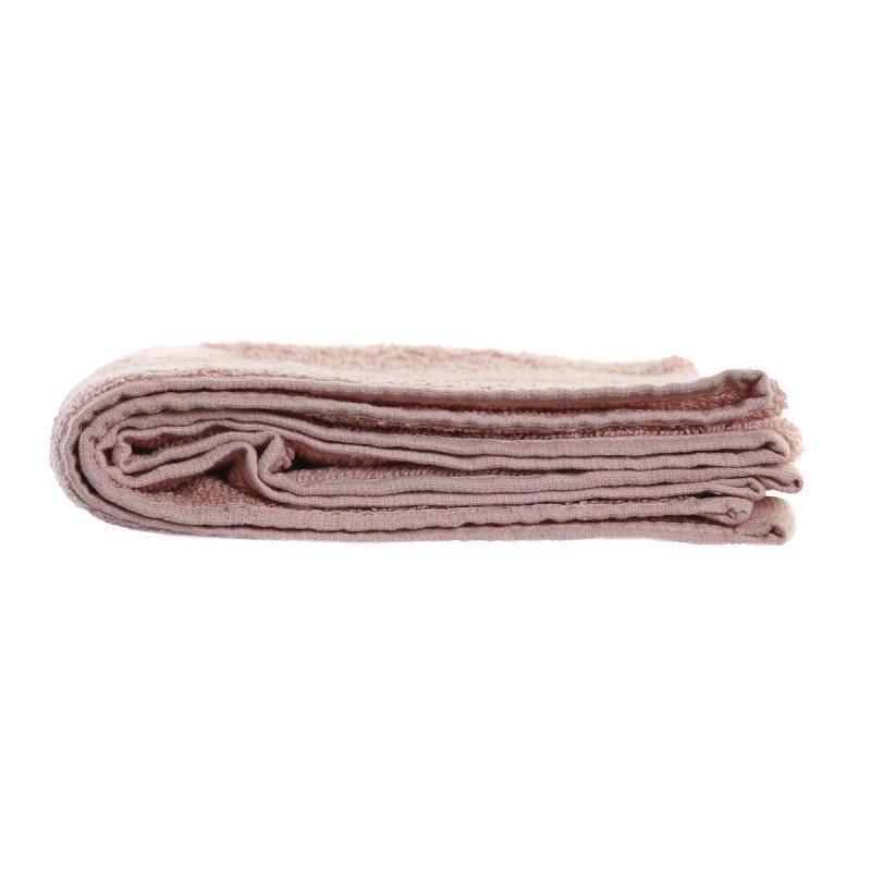 Tapis de bain DKD Home Decor 600 gsm Coton Rose clair (80 x 50 x 1 cm)