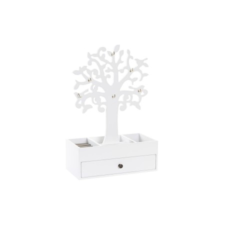 Boîte à bijoux DKD Home Decor Blanc Bois MDF (24 x 12 x 36 cm)