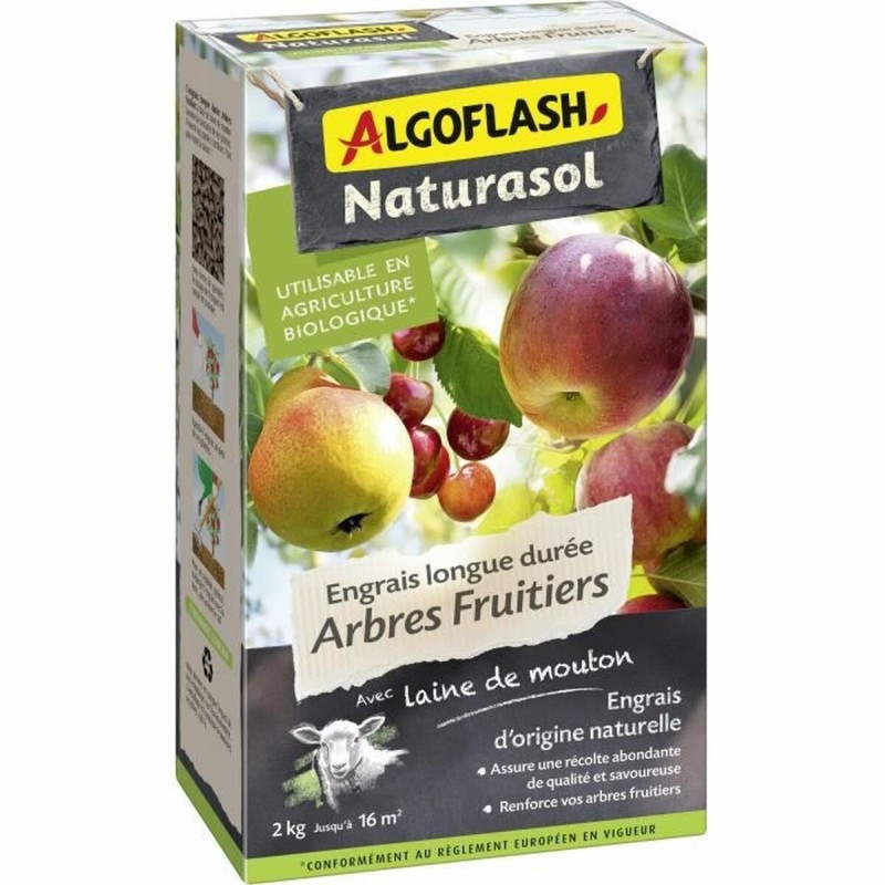 Engrais pour les plantes Algoflash Naturasol ABIOFRUI2 Fruité 2 Kg