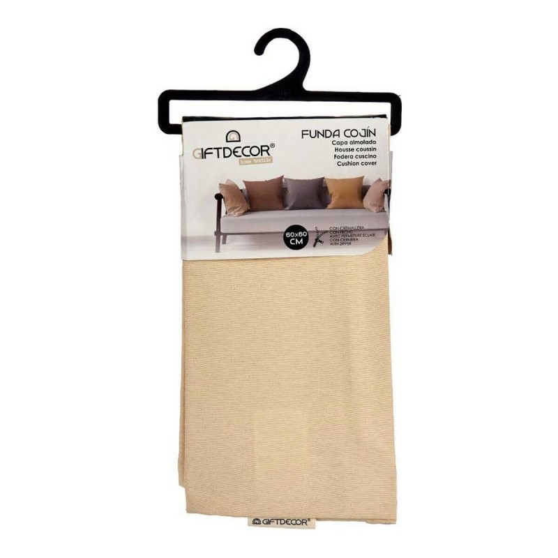 Housse de coussin Crème Beige 45 x 0,5 x 45 cm 60 x 0,5 x 60 cm