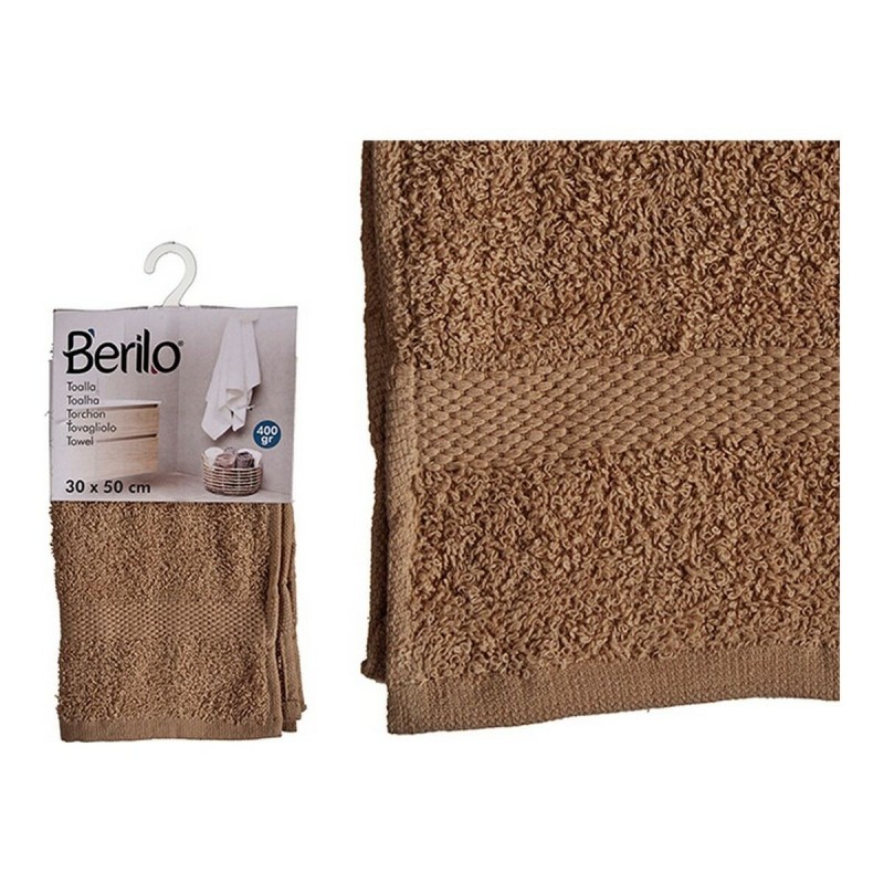 Serviette de toilette Polyester Coton Camel