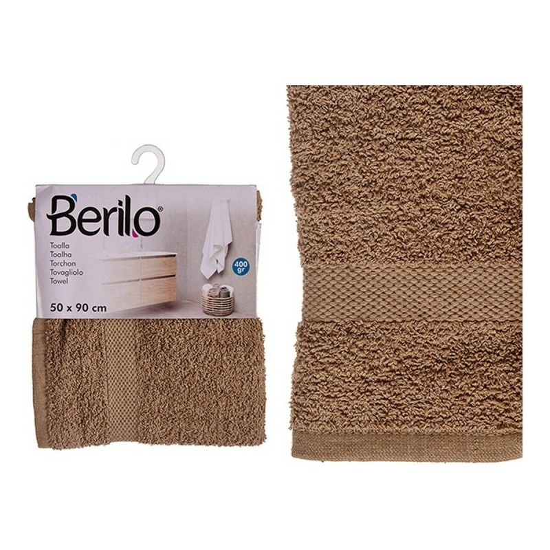 Serviette de toilette Polyester Coton Camel