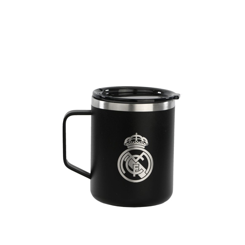 Tasse Thermos avec Couvercle Real Madrid C.F. Blue marine Acier inoxydable