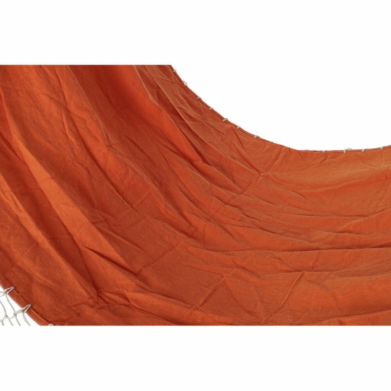 Hamac DKD Home Decor Orange Polyester Coton Pin Frange (255 x 80 x 28 cm)