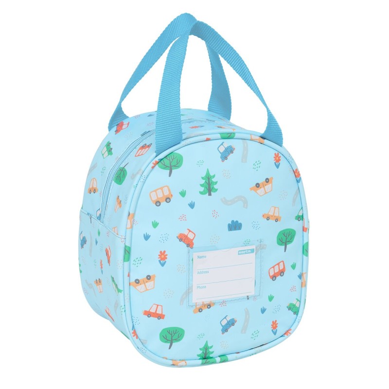 Sac glacière goûter Safta Coches Bleu 19 x 22 x 14 cm