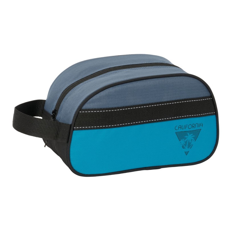 Nécessaire de Voyage BlackFit8 California Bleu Noir Recyclable 26 x 15 x 12 cm