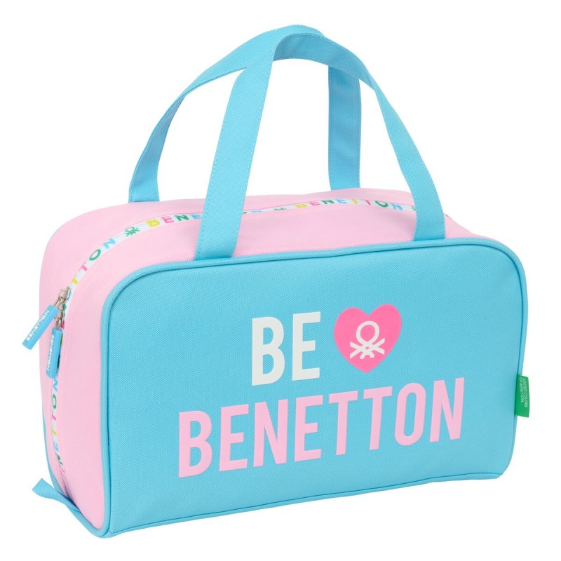 Nécessaire de Voyage Benetton Unique Rose Turquoise 31 x 14 x 19 cm