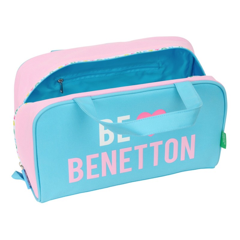 Nécessaire de Voyage Benetton Unique Rose Turquoise 31 x 14 x 19 cm