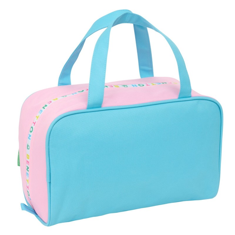 Nécessaire de Voyage Benetton Unique Rose Turquoise 31 x 14 x 19 cm