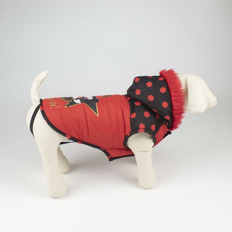 Manteau pour Chien Minnie Mouse Noir Rouge M