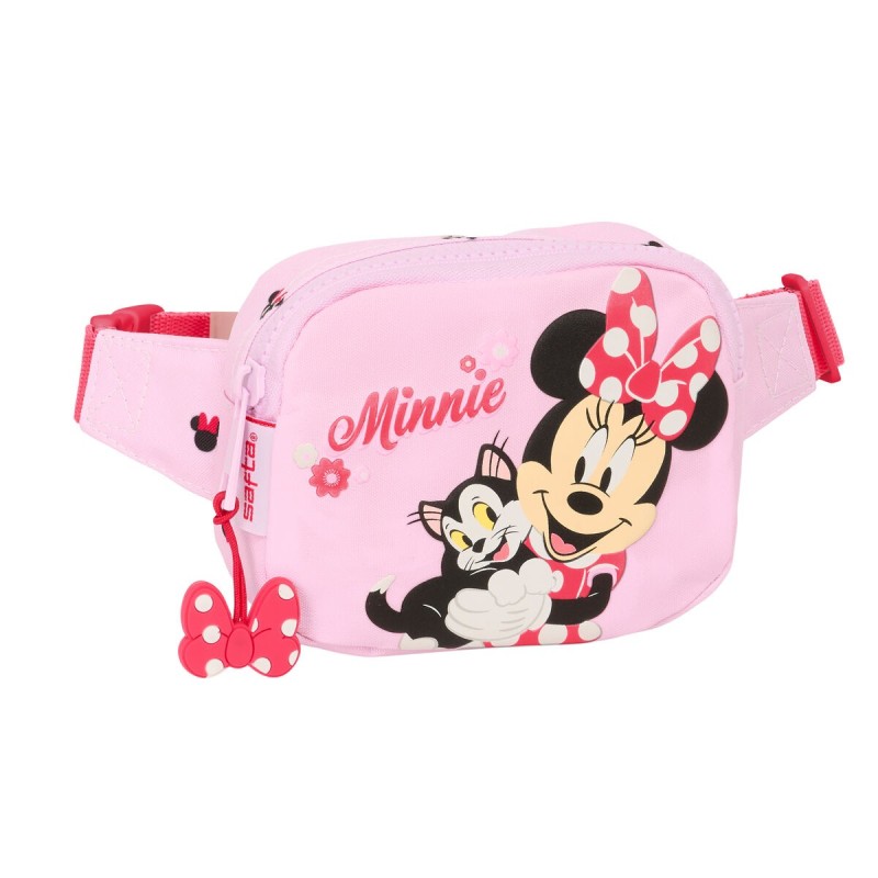 Sac banane Minnie Mouse Naive Rose 14 x 11 x 4 cm