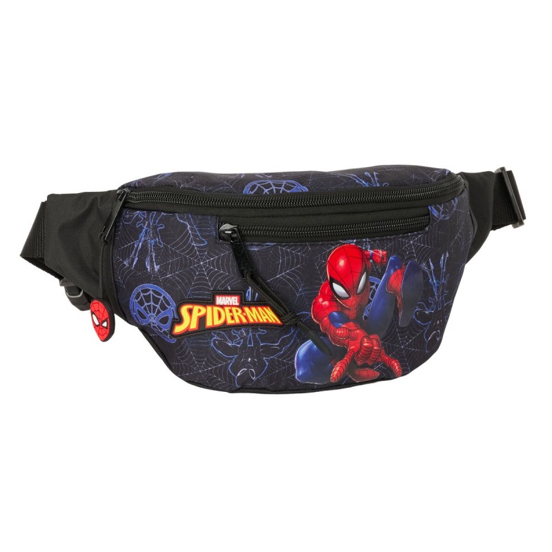 Sac banane Spider-Man Attack Noir 23 x 12 x 9 cm