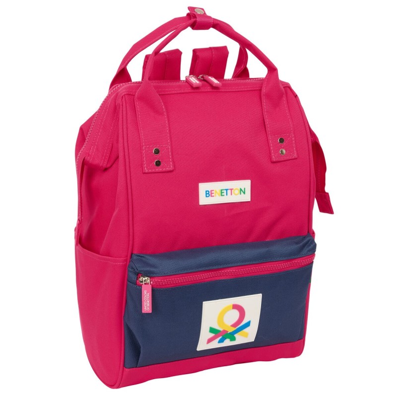 Sac à dos Casual Benetton benetton Cerise Blue marine