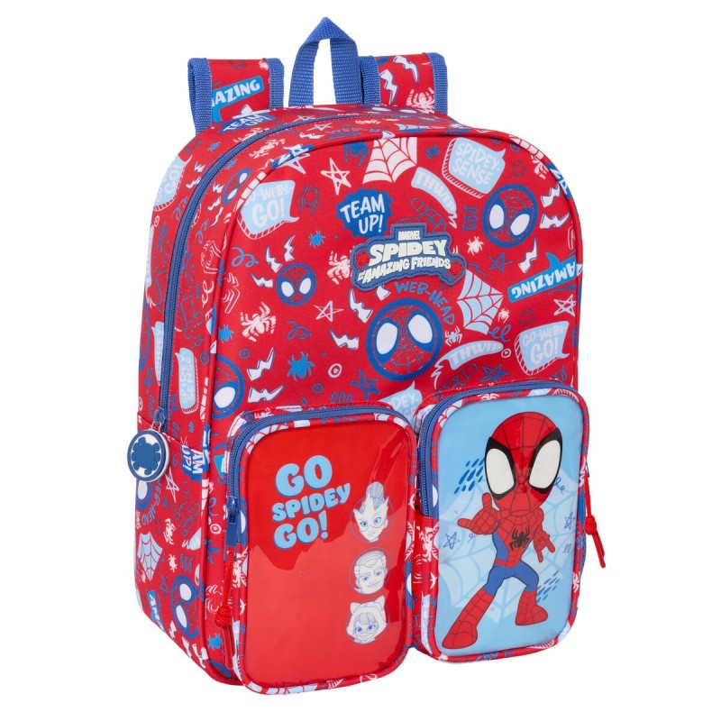 Cartable Spider-Man Rescue Bleu Rouge 26 x 34 x 11 cm