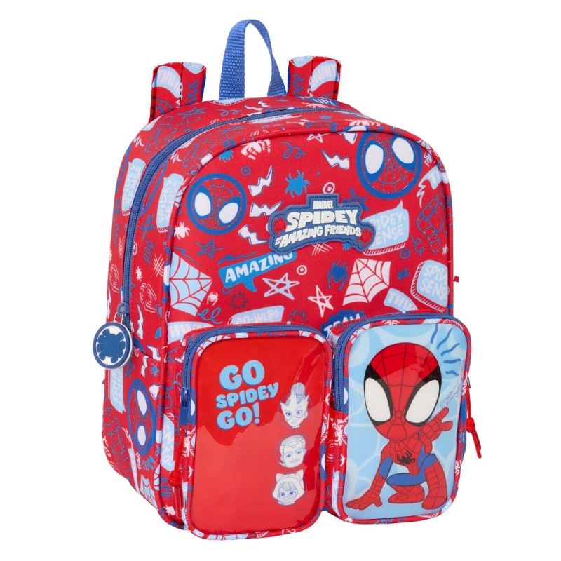 Cartable Spider-Man Rescue Bleu Rouge 22 x 27 x 10 cm