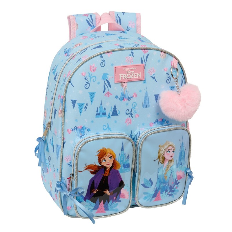 Cartable Frozen Ice magic Bleu clair 28 x 34 x 10 cm