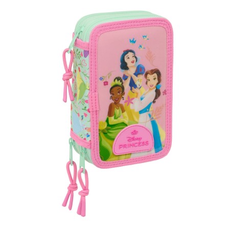 Trousse Scolaire avec Accessoires Disney Princess Bloom Rose Aigue marine 12