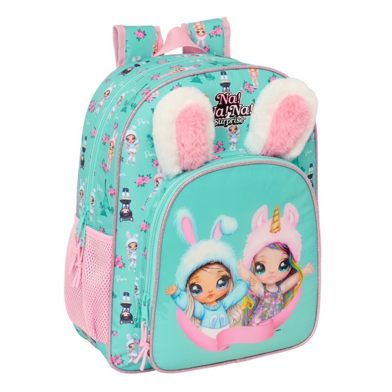 Cartable Na!Na!Na! Surprise Bunny Rose Turquoise 32 x 38 x 12 cm