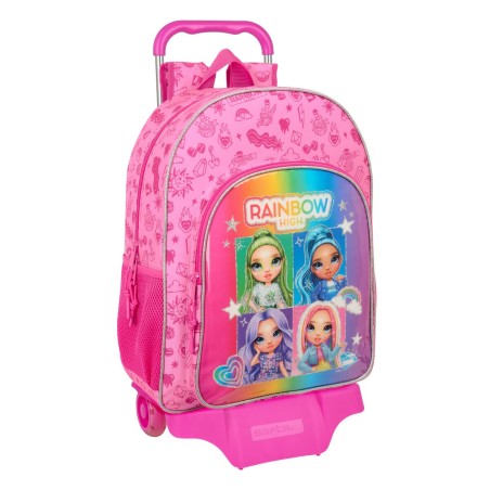 Cartable à roulettes Rainbow High Shine Multicouleur 33 x 42 x 14 cm