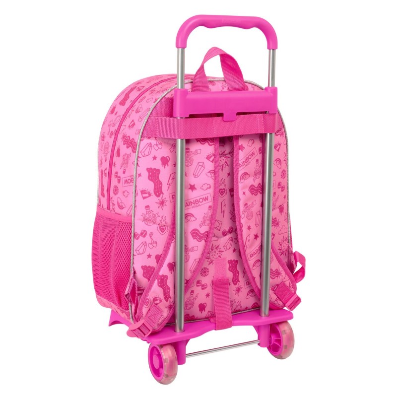 Cartable à roulettes Rainbow High Shine Multicouleur 33 x 42 x 14 cm