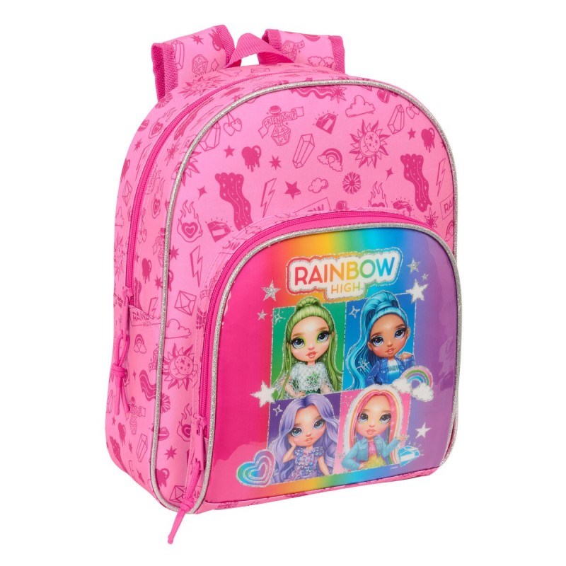 Cartable Rainbow High Shine Multicouleur 28 x 34 x 10 cm