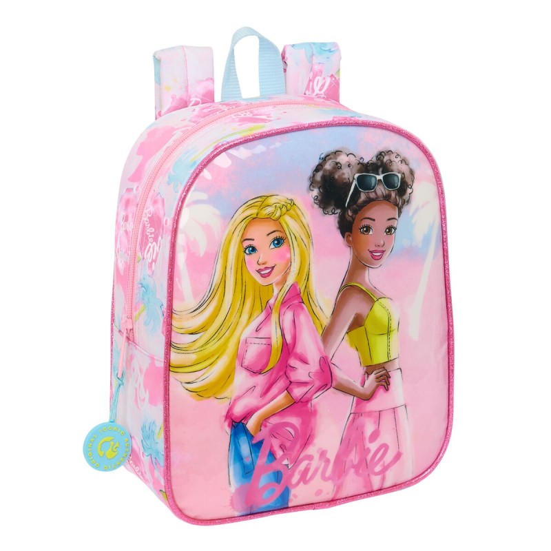 Cartable Barbie Painterly Rose Bleu ciel 22 x 27 x 10 cm