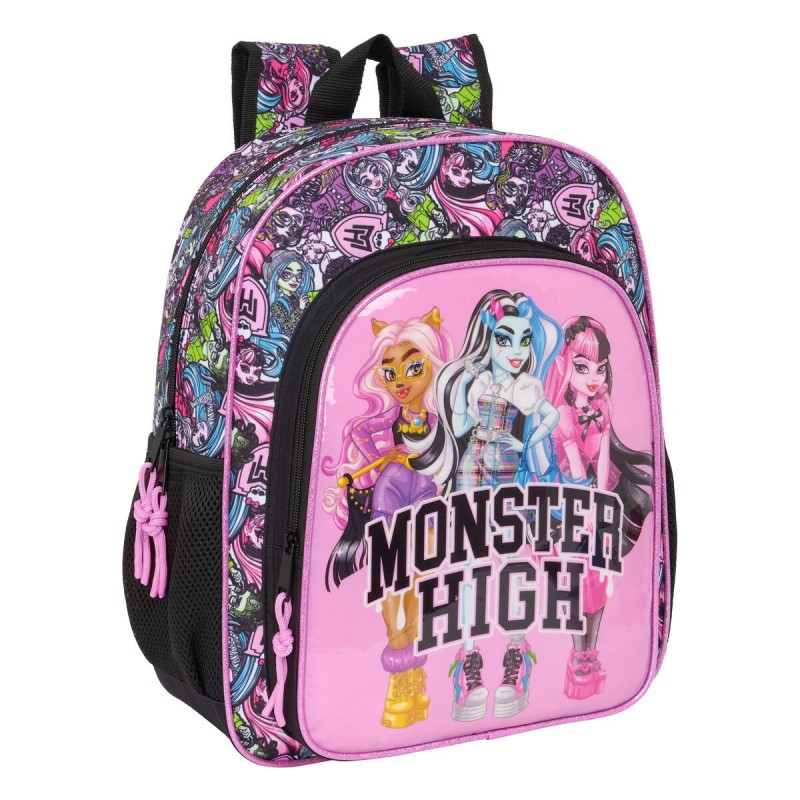 Cartable Monster High Drama Multicouleur 32 x 38 x 12 cm