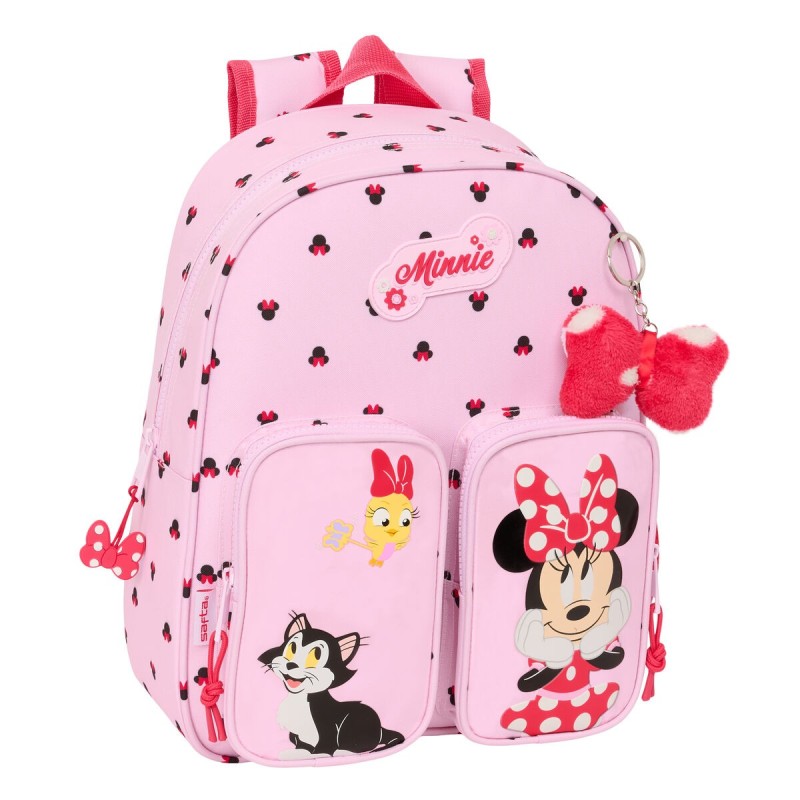 Cartable Minnie Mouse Naive Rose 28 x 34 x 10 cm