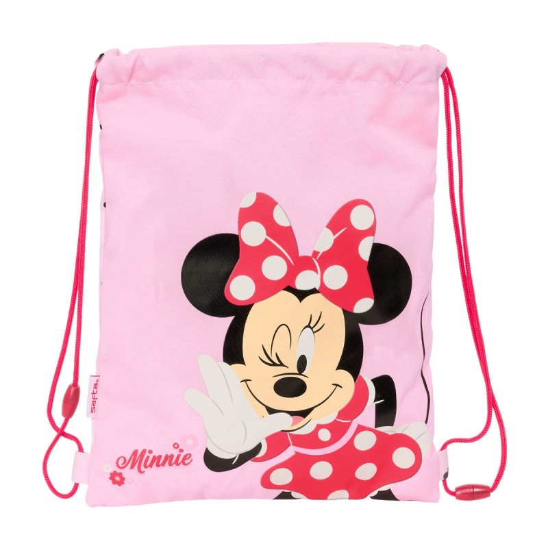 Sac à dos serré par des ficelles Minnie Mouse Naive Rose 26 x 34 x 1 cm